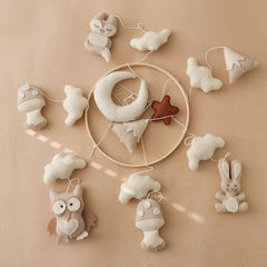 Felt Animal Baby Crib Mobile for Nursery Decor
