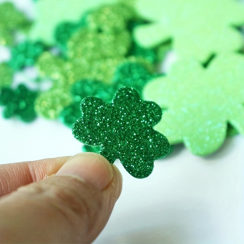 80pcs St Patrick's Clover Stickers Shamrock Seal Labels Adhesive Label