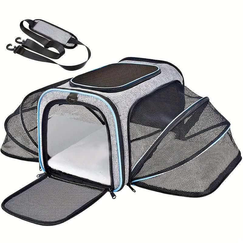Foldable Soft Sided Pet Carrier for Cats and Dogs