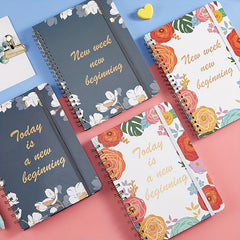 Colorful Undated Daily & Weekly Planner Notebook