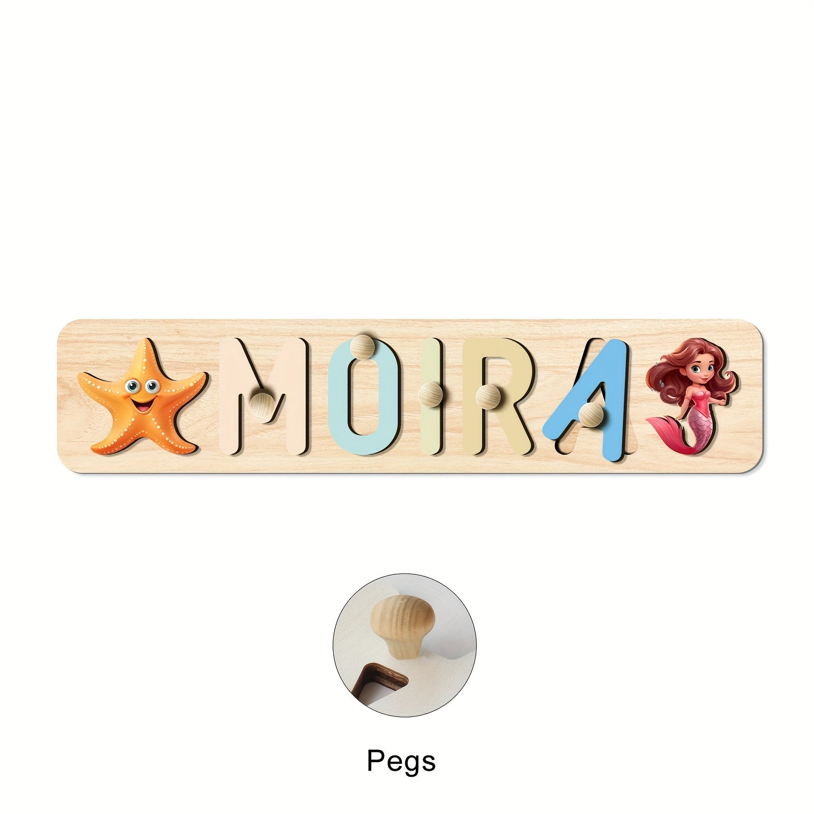 Custom 3D Name Puzzle for Kids Personalized Wooden Toy