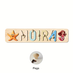Custom 3D Name Puzzle for Kids Personalized Wooden Toy