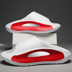 Men's Colour Block Slippers Comfy Non Slip Open Toe Slides