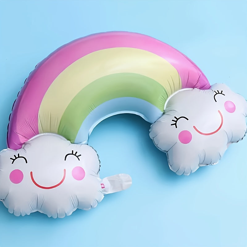 Smile Rainbow Cloud Birthday Party Balloon Decoration