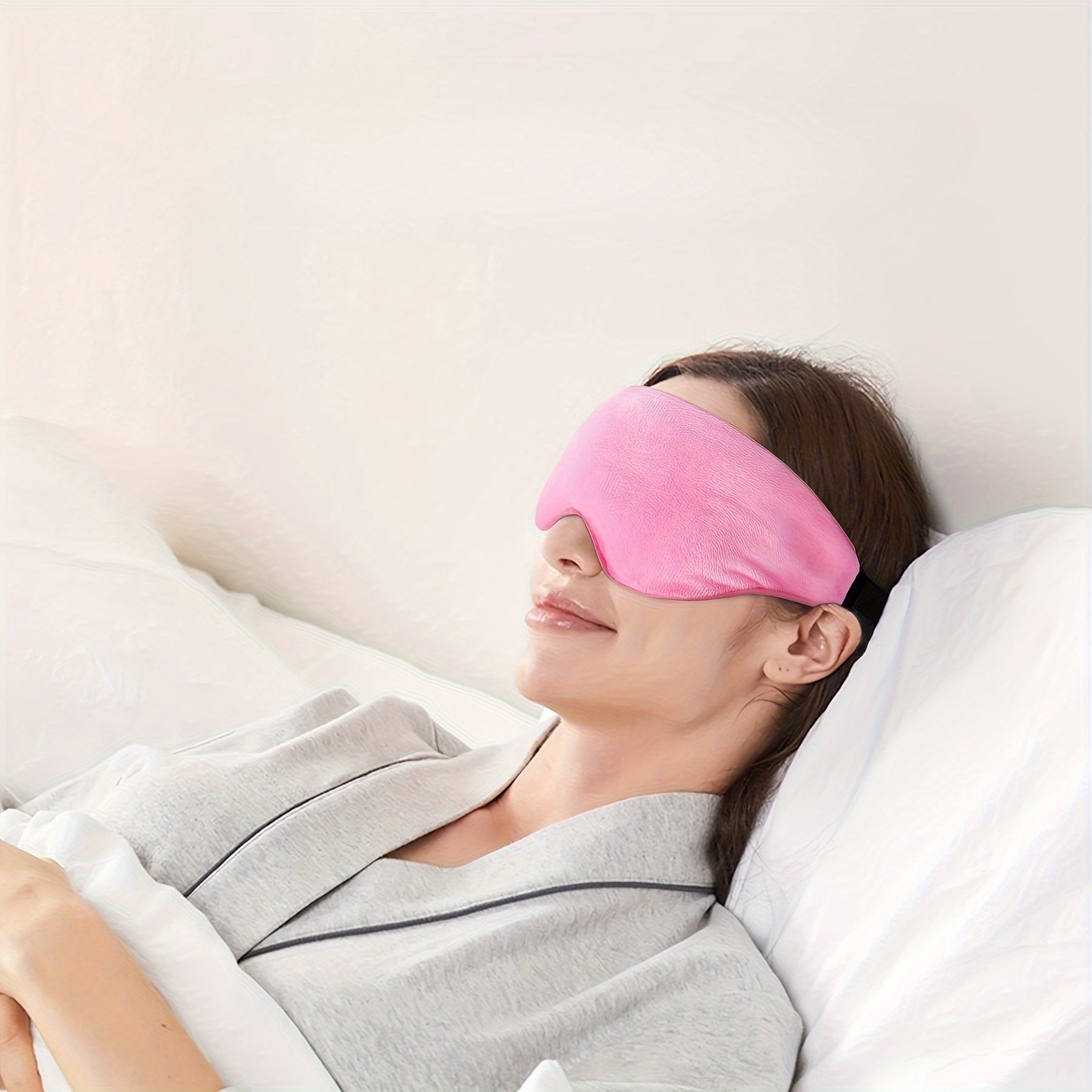 Adjustable Soft Eye Mask Blackout Blindfold for Travel Rest Nap Yoga