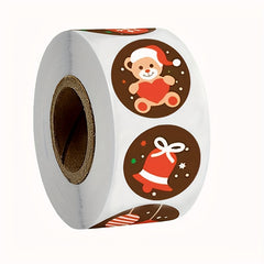 500pcs Christmas Stickers Roll - Gift Series Self adhesive Labels
