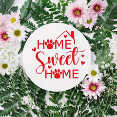 5pcs Welcome Stencils A4 Reusable Hello Sign Stencil Plastic Templates