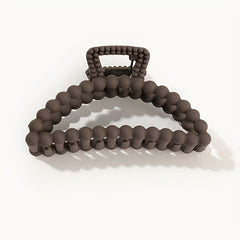 4Pcs Retro Beads Shape Hair Claws Matte Shark Claw Ponytail Holder