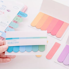2pcs Colorful Gradient Sticky Notes Office Memo Notepad  N Sticky Notes Book