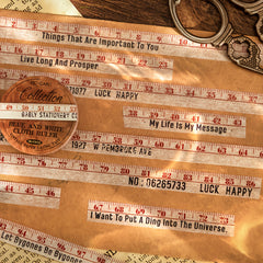 6 Pack Artistic Washi Tapes - Back to School Craft Collection