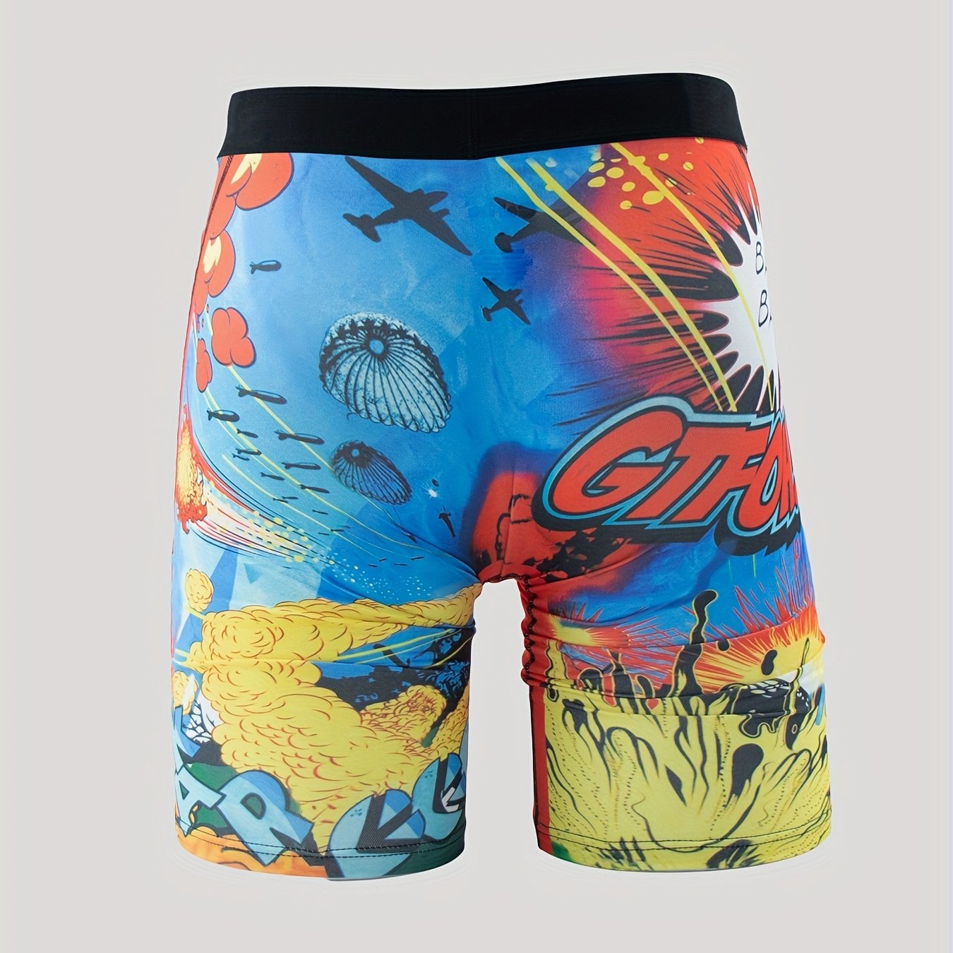 Anime Pattern Men's Boxer Briefs High Stretch Underwear