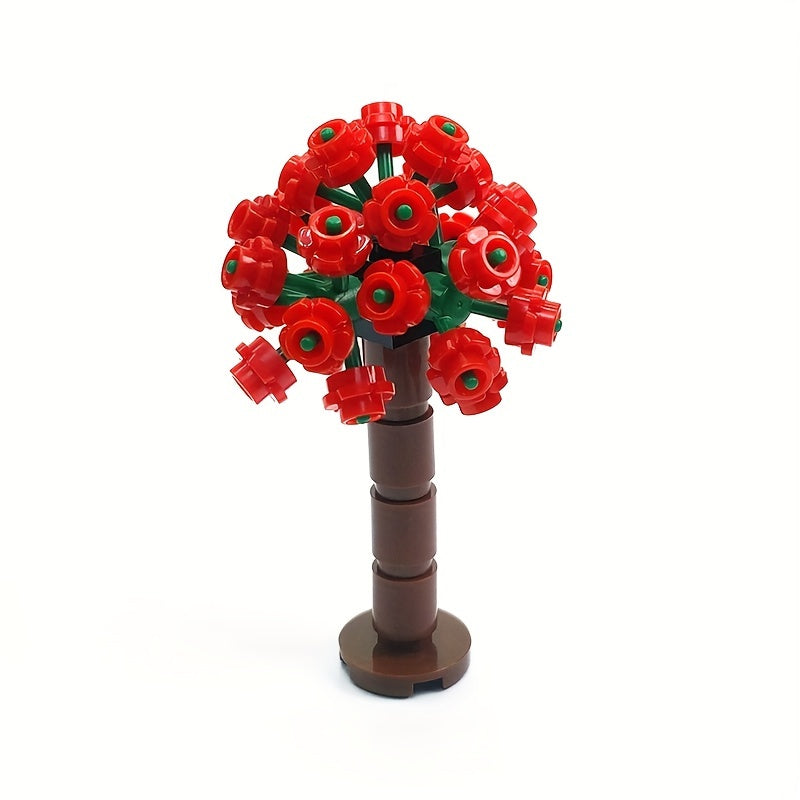 Embroidered Building Block Scenery Flower Ball Tree House Wedding Ornaments