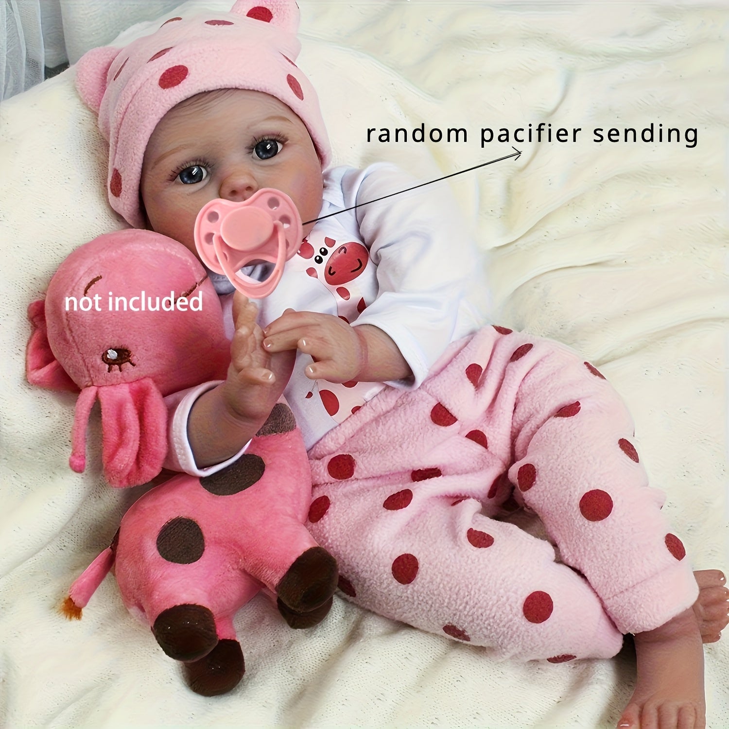 22 Inch Lifelike Reborn Doll Soft Cloth Body Collectible Art Doll
