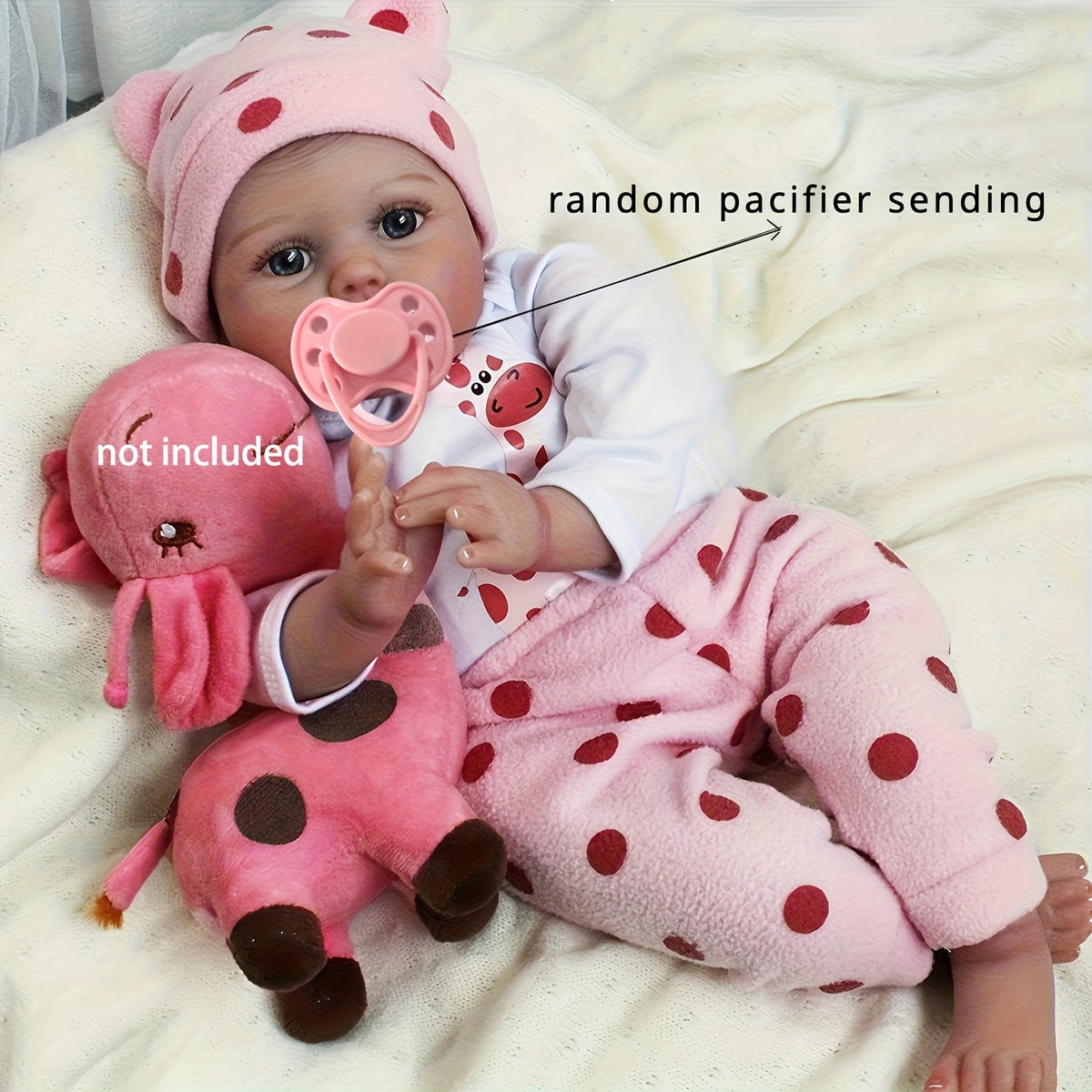 22 Inch Lifelike Reborn Doll Soft Cloth Body Collectible Art Doll