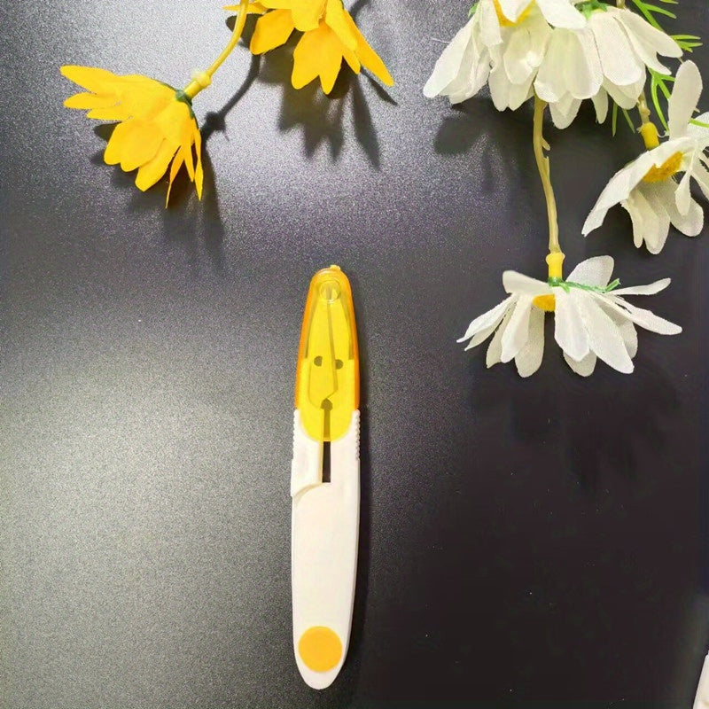 Plastic Handle Safety Sewing Scissors Thread Embroidery Craft Clipper
