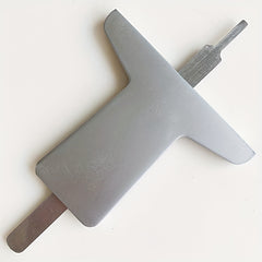 Tire Depth Gauge 0-50mm Stainless Steel Ruler with Safety Tread Pattern
