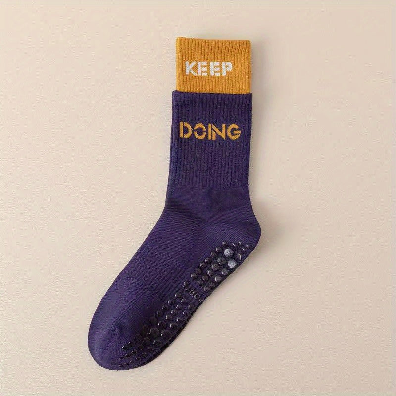 Colorblock Sports Socks Women's Stockings & Hosiery