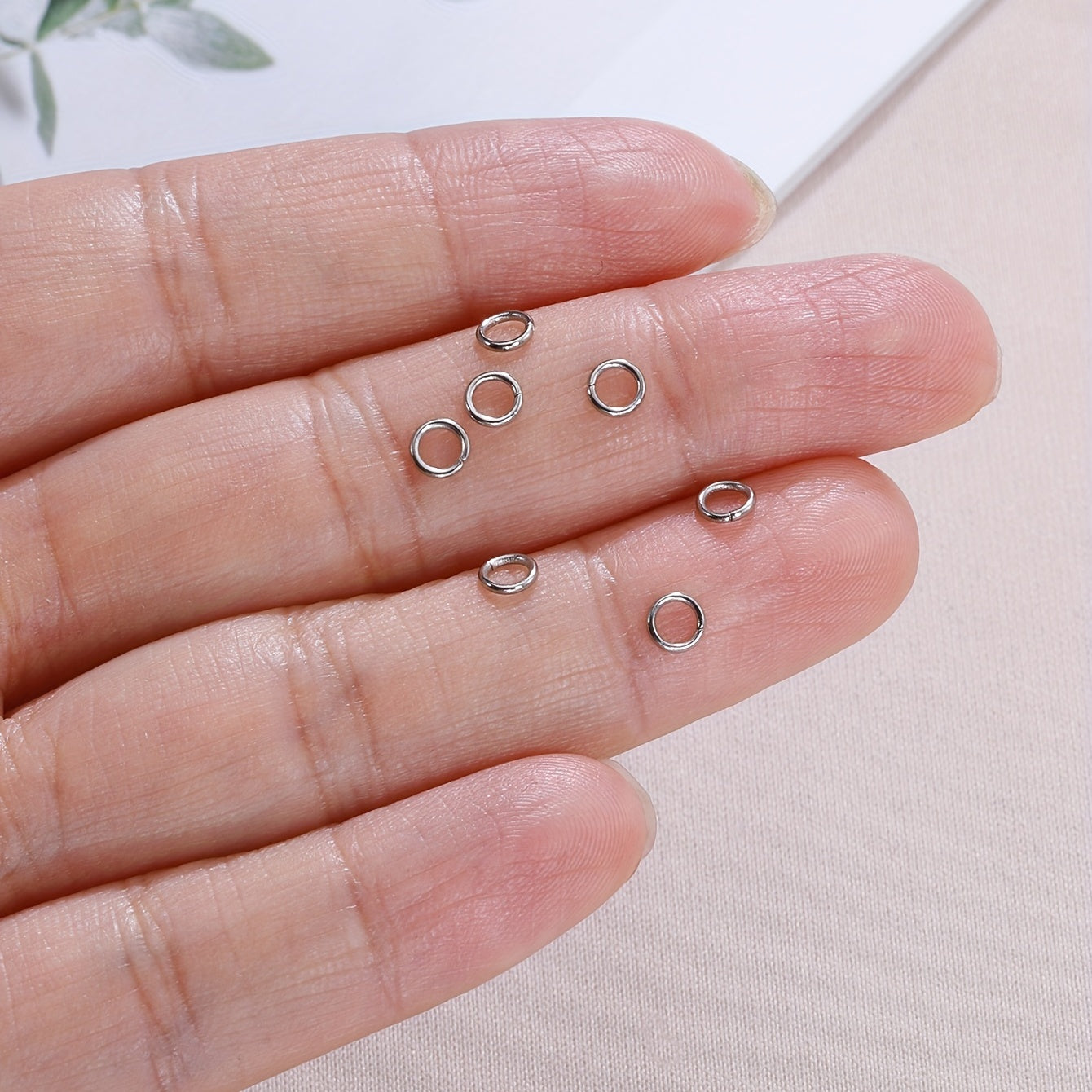 200pcs Stainless Steel Jump Rings for Jewelry Making