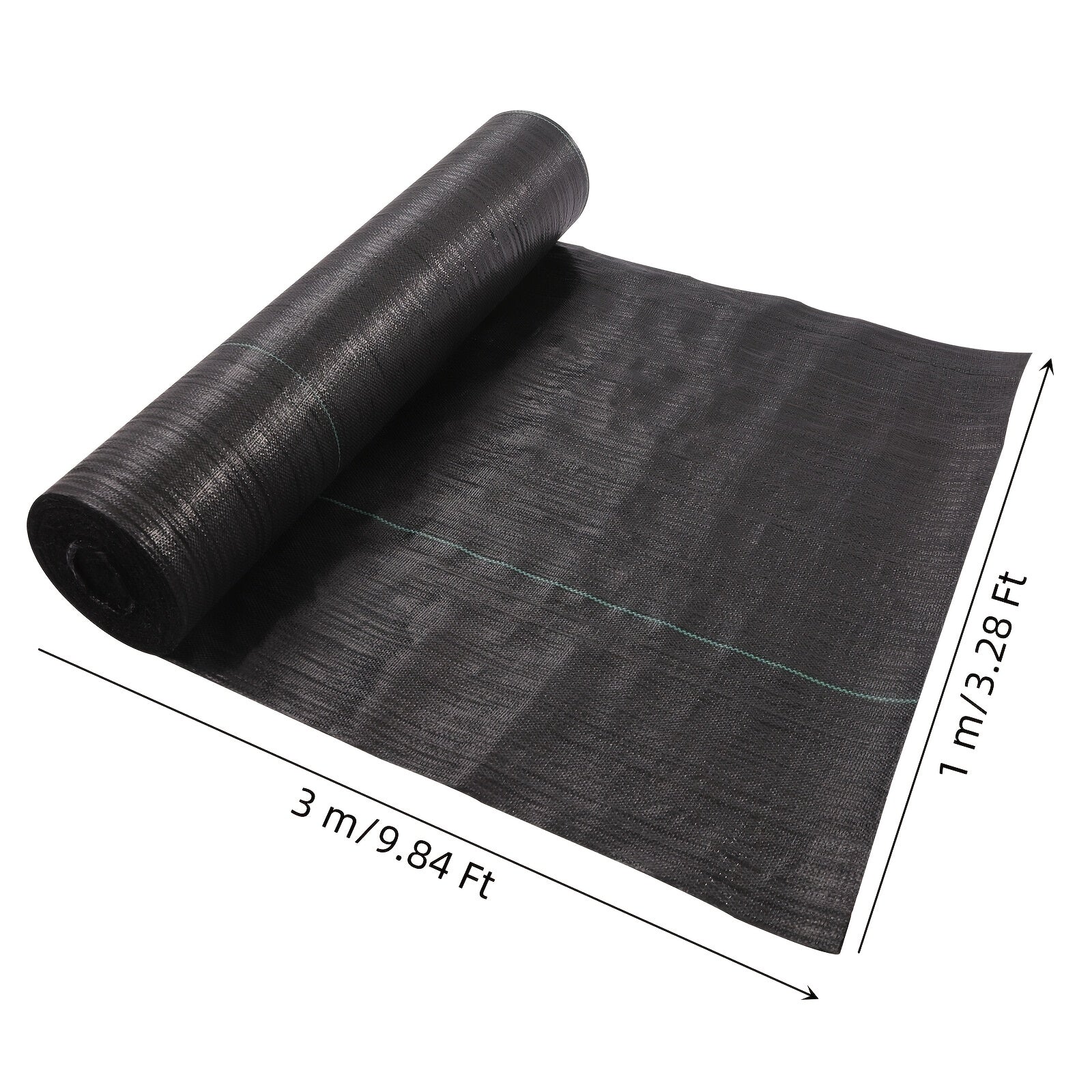 Heavy Duty Landscape & Weed Barrier Fabric 3'x9'