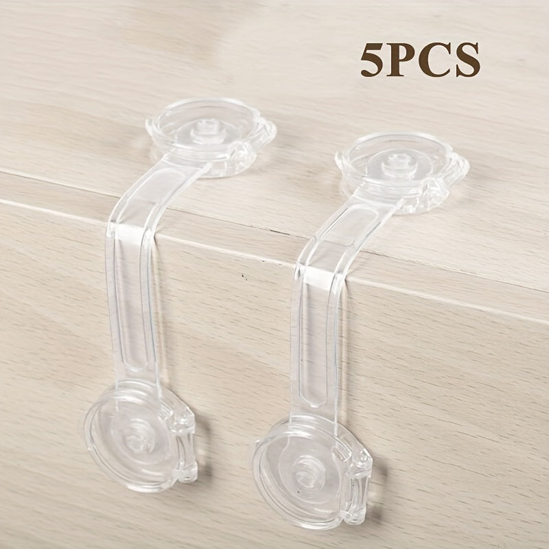 5pcs Child Safety Lock Baby Drawer Lock Anti-pinch Refrigerator Lock