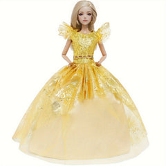 Doll Wedding Dress Lace Princess Party Prom Dress for 11.5-Inch Doll