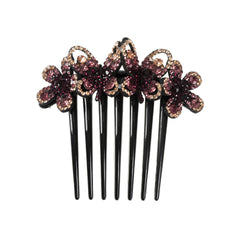 Crystal Butterfly Hair Clips Flower Rhinestone Hair Comb Wedding Hair Accessorie