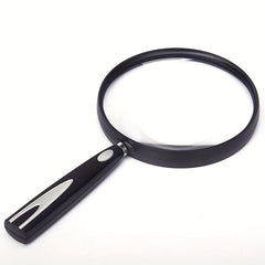 Large Diameter Magnifying Glass 13 Page Magnifier Handheld Light