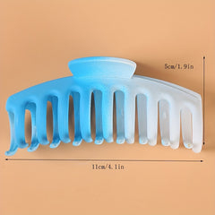 3pcs Gradient Candy Hair Claw Ponytail Holder