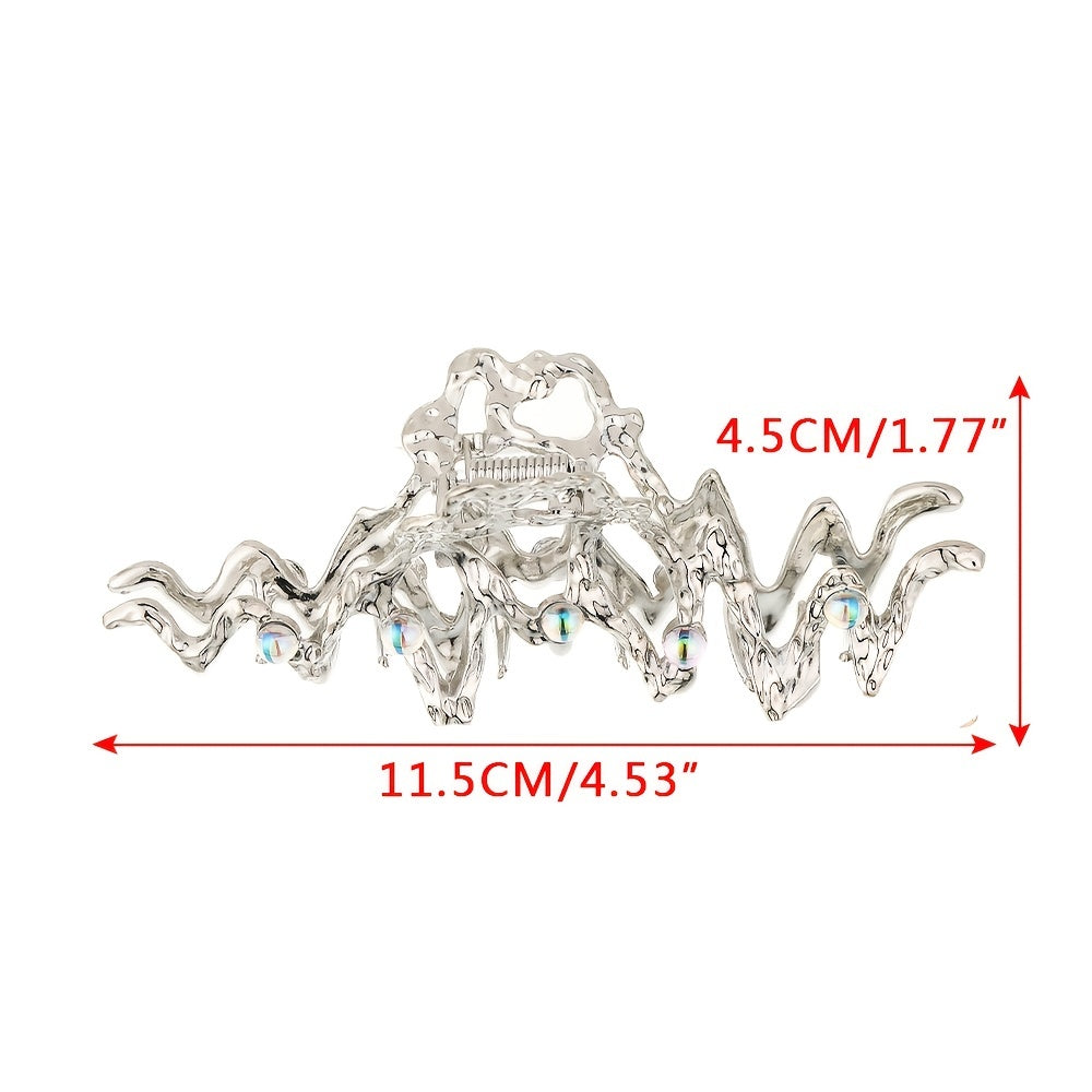 Irregular Crystal Hair Pin Hair Clips For Thick Thin Hair