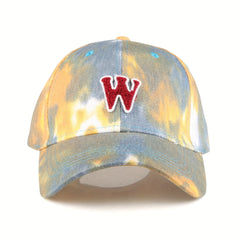 Mature Knitting Chinese Style Tie Dye Baseball Cap for Sunshade Workouts