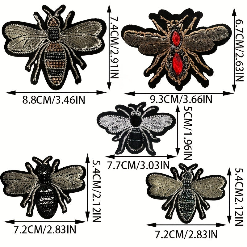 Fly Insect Iron on Embroidery DIY Crafts