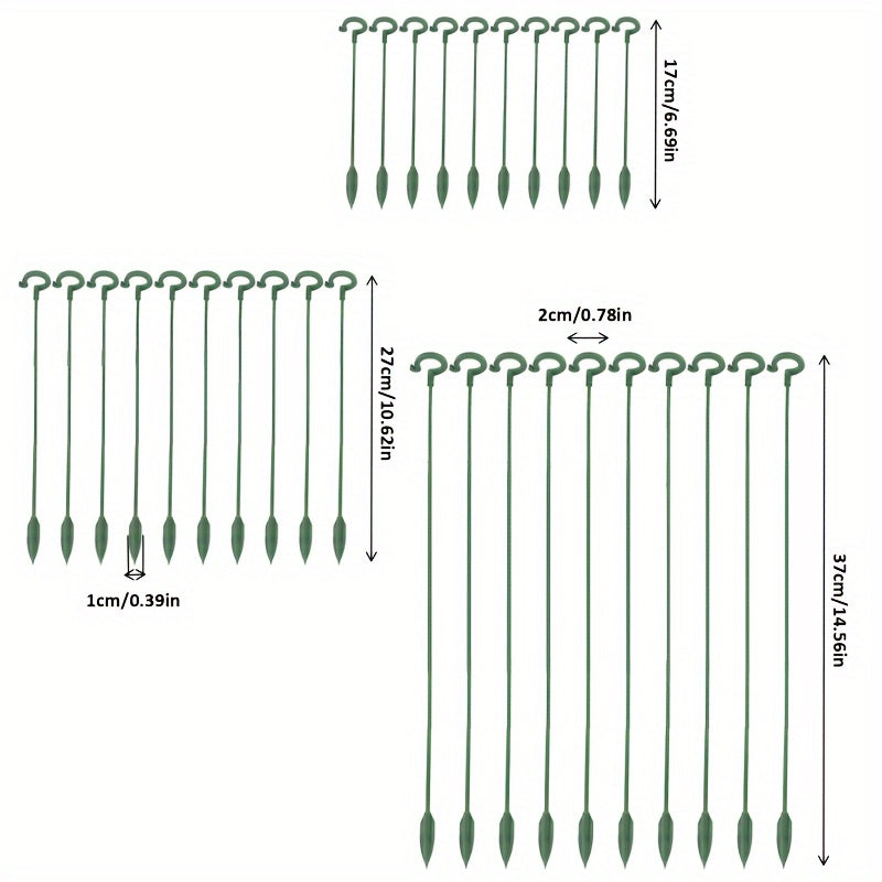5pcs Potted Plant Support Rack Flower Vegetable Vine Climbing Bracket Balcony