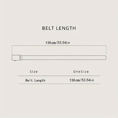Men's Leather Dress Belt & Casual Belts With Single Prong Buckle