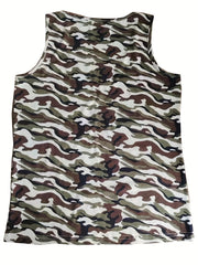 Camo Print Sleeveless Tank Top for Women