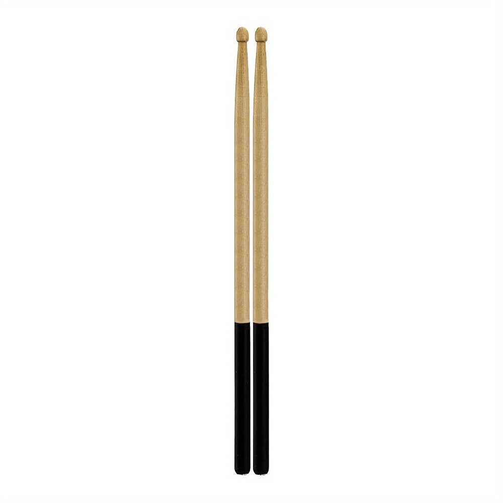 5A Maple Wood Tip Drumsticks with Non Slip Rubber Handle