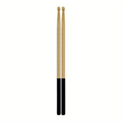 5A Maple Wood Tip Drumsticks with Non Slip Rubber Handle