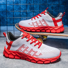 Boys Woven Knit Sneakers for Outdoor Activities