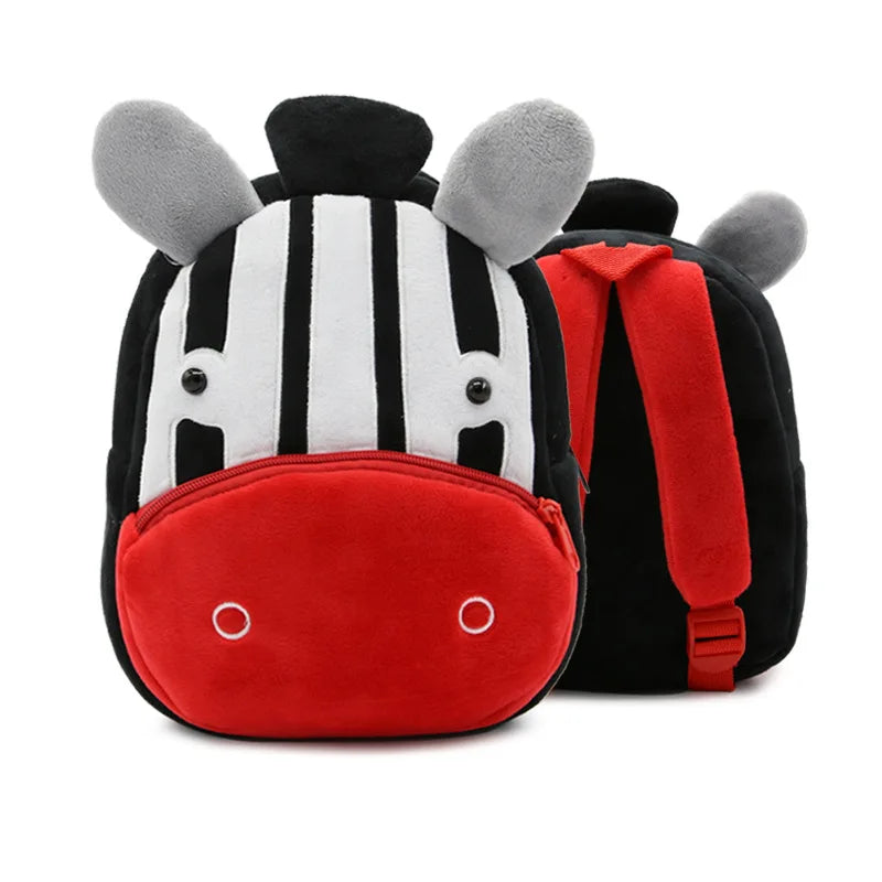 Cartoon Lion Backpack Boy Childrens School Bags Plush Bag Baby Kindergarten