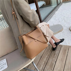 Casual Crossbody Bag for Women Large Tote Purse Soft PU Leather