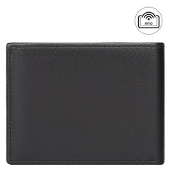 Men's Leather Purse, RFID Anti-Theft, Card Slot, Dollar Wallet