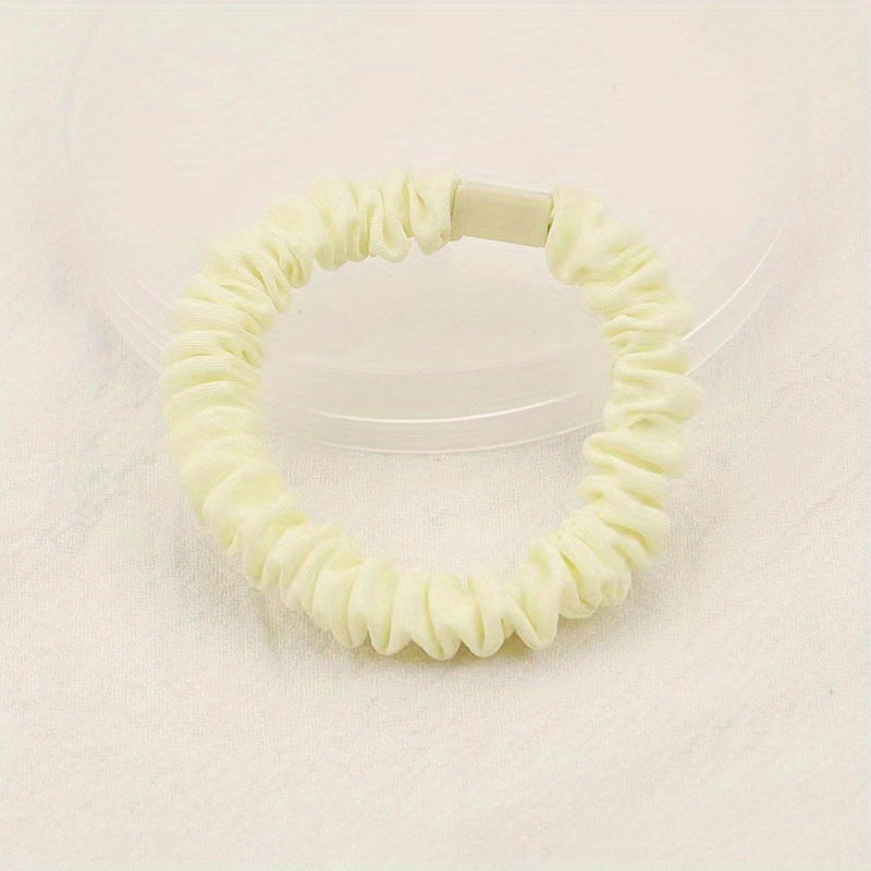 Skinny Scrunchies Soft Elastic Set for Women Girls Hair Accessories