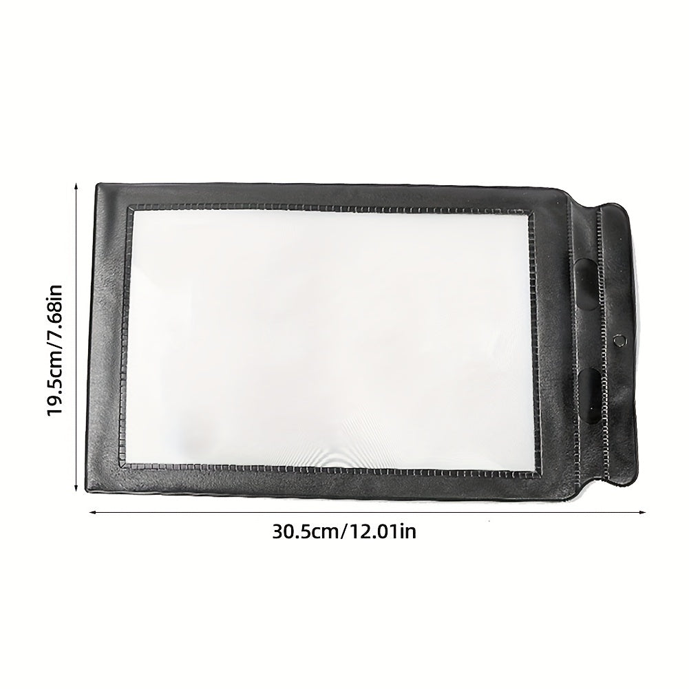 3X Handheld Flat Bookmark Magnifier Ultra Thin Lens for Reading