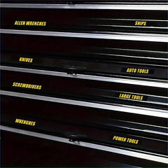 36pcs PVC Toolbox Labels Stickers Waterproof Kit