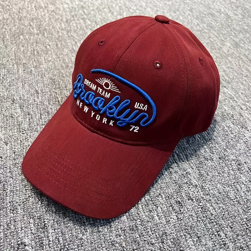 Big Head Circumference Men's Retro Baseball Cap Embroidered Sunshade Peaked Cap
