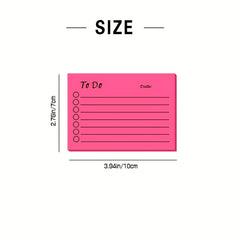 2 Pcs 9 Colors To Do Sticky Notes 50 Sheets Pad Memo Stickers