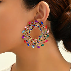 Geometric Shape Personality Earrings Ladies Jewelry Catwalk Accessories