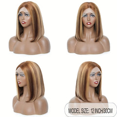 Ombre Honey Brown Short Bob Wig