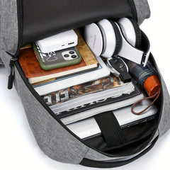 3pcs Men's Backpack Crossbody Bag Set With USB Charging Port
