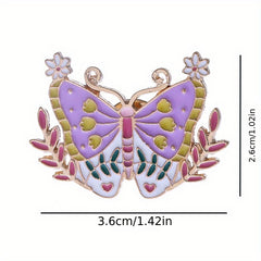 Colorful Butterfly Brooch for Backpack Bag Purse Gift Ornament