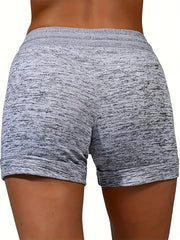 Flower & Letter Drawstring Shorts for Spring & Summer